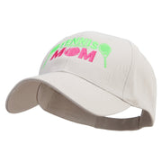 Happy Tennis Mom Embroidered Low Profile Organic Cotton Cap - Stone OSFM