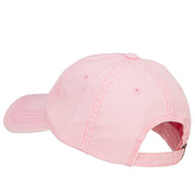 Calico Cat Embroidered Washed Cotton Twill Cap