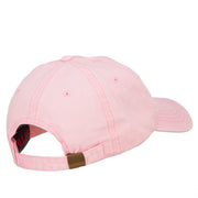 Calico Cat Embroidered Washed Cotton Twill Cap