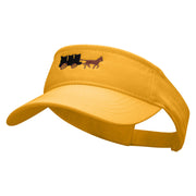 Horse Carriage Embroidered Brushed Sports Visor