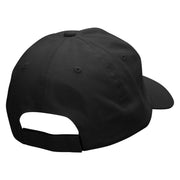 High Ranking Embroidered Low Profile Dyed Cotton Twill Cap - Black OSFM