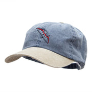 Composit Bow Embroidered Pigment Dyed Wash Caps