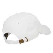 Calico Cat Embroidered Washed Cotton Twill Cap