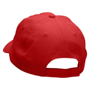 High Ranking Embroidered Low Profile Dyed Cotton Twill Cap - Red OSFM