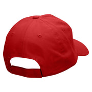 High Ranking Embroidered Low Profile Dyed Cotton Twill Cap - Red OSFM