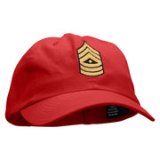 High Ranking Embroidered Low Profile Dyed Cotton Twill Cap - Red OSFM