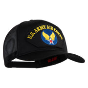 U.S. Army Air Corps Patched Solid Cotton Twill Mesh Prostyle Cap - Black OSFM