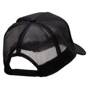 Lady Red Hat Patched Foam Front Golf Style Mesh Back Cap - Black OSFM