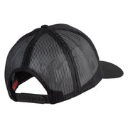 USS Galveston CL 93 Patched Solid Cotton Twill 5 panel Mesh Back Cap - Black OSFM