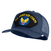U.S. Army Air Corps Patched Solid Cotton Twill Mesh Prostyle Cap - Navy OSFM