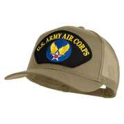 U.S. Army Air Corps Patched Solid Cotton Twill Mesh Prostyle Cap - Khaki OSFM