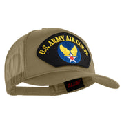 U.S. Army Air Corps Patched Solid Cotton Twill Mesh Prostyle Cap - Khaki OSFM