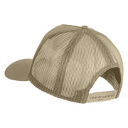U.S. Navy Gulf War Veteran Patched Solid Cotton Twill 5 panel Mesh Back Cap - Khaki OSFM