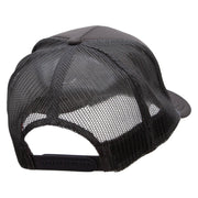 Lady Red Hat Patched Foam Front Golf Style Mesh Back Cap - Charcoal OSFM