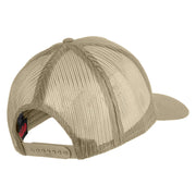 USS Galveston CL 93 Patched Solid Cotton Twill 5 panel Mesh Back Cap - Khaki OSFM