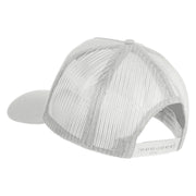 U.S. Navy Gulf War Veteran Patched Solid Cotton Twill 5 panel Mesh Back Cap - White OSFM