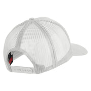USS Galveston CL 93 Patched Solid Cotton Twill 5 panel Mesh Back Cap - White OSFM