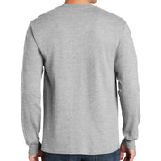 Mississippi Red Fox Graphic Design Men's Big Size Ultra Cotton Long Sleeve T-Shirt - Ash XS