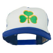 Clover St.Patrick's Day Embroidered Foam Mesh Cap