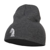 Chess Piece Kight Embroidered Short Beanie