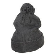 Chess Piece Knight Embroidered Pom Beanie