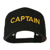 Captain Embroidered Mesh Back Cap