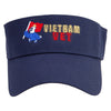 Vietnam Vet Embroidered Cotton Twill Sun Visor - Navy OSFM