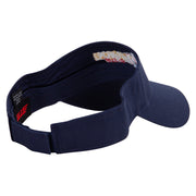 Vietnam Vet Embroidered Cotton Twill Sun Visor - Navy OSFM