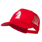 Chess Knight Embroidered Foam Front Mesh Back Cap