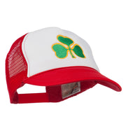 Clover St.Patrick's Day Embroidered Foam Mesh Cap