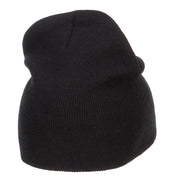 Chess Piece Kight Embroidered Short Beanie