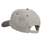 Autumn Heart Embroidered Pigment Dyed Wash Cap - Beige-Brown OSFM