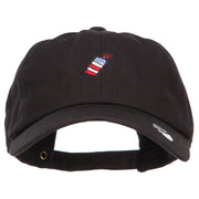 Mini Patriotic Firecracker Embroidered Unconstructed Cap