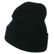 Crew Embroidered Long Knitted Beanie