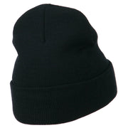 Crew Embroidered Long Knitted Beanie