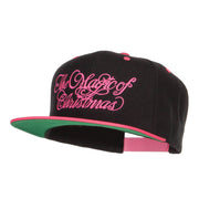 Magic of Christmas Embroidered Snapback