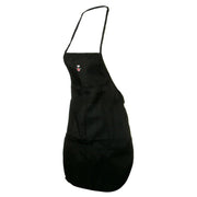 Love Dog Face Icon Embroidered Solid Chef's Apron - Black OSFM