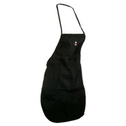 Love Dog Face Icon Embroidered Solid Chef's Apron - Black OSFM