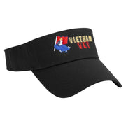 Vietnam Vet Embroidered Cotton Twill Sun Visor - Black OSFM