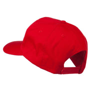 Checkered Flag Numbers Embroidered Red High Profile Cap