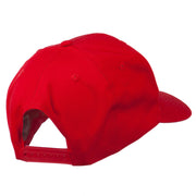 Checkered Flag Numbers Embroidered Red High Profile Cap