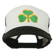 Clover St.Patrick's Day Embroidered Foam Mesh Cap