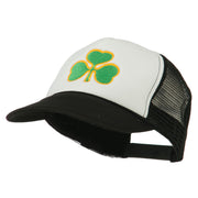 Clover St.Patrick's Day Embroidered Foam Mesh Cap