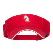 Chess Knight Embroidered Brushed Visor