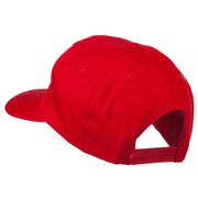 Checkered Flag Numbers Embroidered Red High Profile Cap