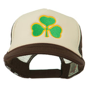 Clover St.Patrick's Day Embroidered Foam Mesh Cap