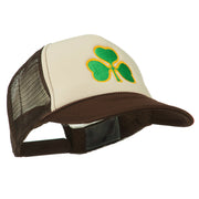 Clover St.Patrick's Day Embroidered Foam Mesh Cap