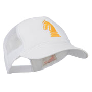 Chess Knight Embroidered Foam Front Mesh Back Cap