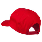 Checkered Flag Numbers Embroidered Red High Profile Cap