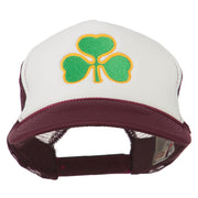 Clover St.Patrick's Day Embroidered Foam Mesh Cap